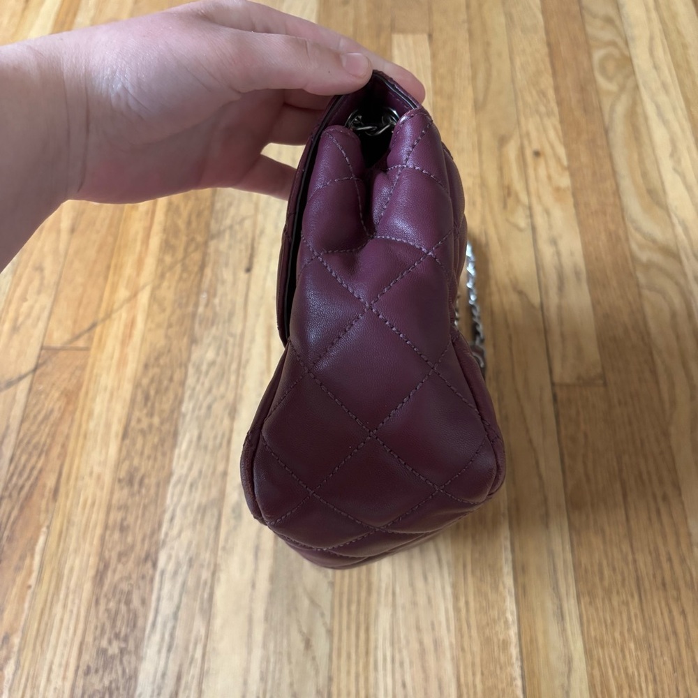 Michael Kors Sloane Quilted Shoulder Bag in Plum - Picture 6 of 12